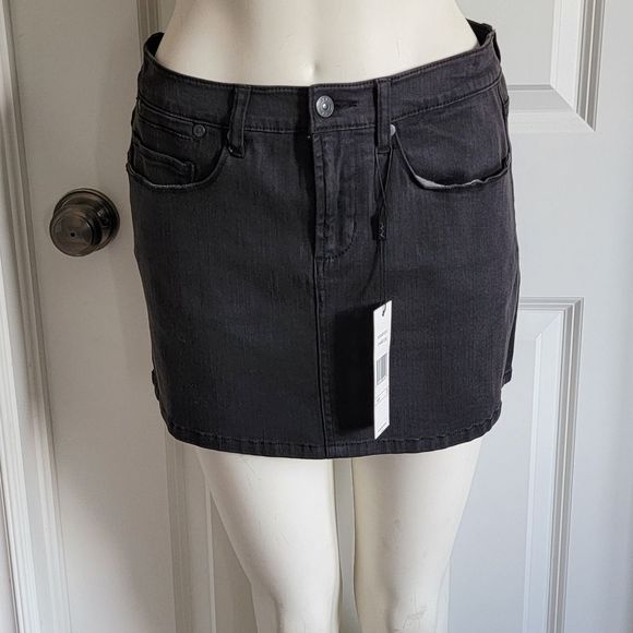 NWT A.B.S By Allen Schwartz Denim Mini Skirt - Picture 10 of 14